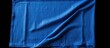 Blue fabric close-up on dark backdrop