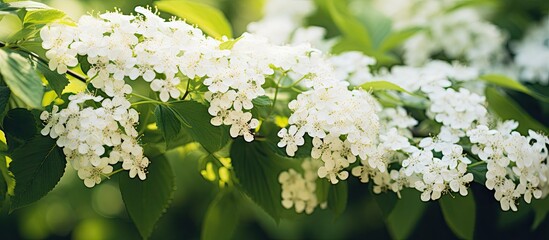 Sticker - White blossom close-up on tree