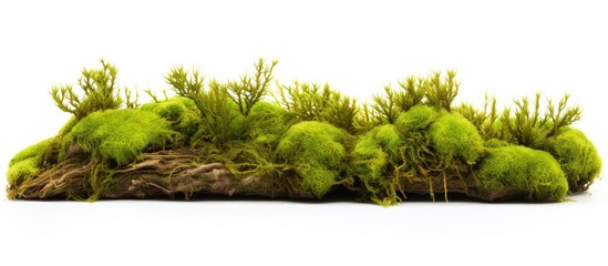 Wall Mural - Mossy log with green plants