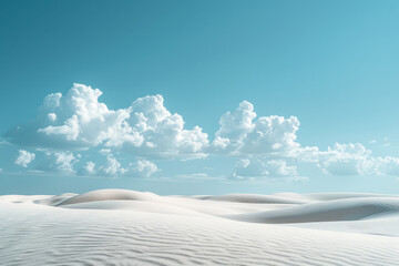 Poster - A smooth transition from sky blue at the top to soft white at the bottom, like a clear day,