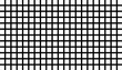 Black and white grid pattern. Monochromatic square grid. Abstract checkerboard design with equal squares. Simple design. Geometric backdrop digital wallpaper. Optical illusion. Rhythm and balance