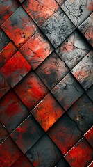 Wall Mural - abstract grey and red background or wallpaper (1)