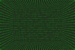 Program datum 3d background. Green programming binary coding. Matrix vector