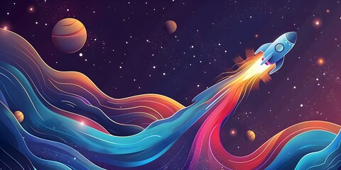 Wall Mural - intricate puzzle of cosmic and gravitational dynamics in the vast expanse of the universe