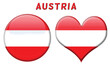 Austrian flag buttons