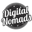 Digital nomads grunge rubber stamp