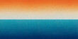 A gradient transitions from a warm orange at the top to a deep blue at the bottom, reminiscent of a sunset over the ocean. The colors have a grainy texture that suggests a sandy or stippled effect.AI 