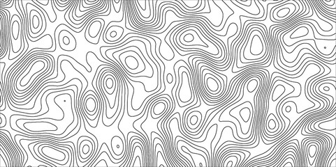 Poster - Topographic map background with geographic line map with elevation assignments.Modern design with White topographic wavy pattern design. Paper Texture Imitation of a Geographical map shades .