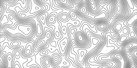 Poster - Topographic map background with geographic line map with elevation assignments.Modern design with White topographic wavy pattern design. Paper Texture Imitation of a Geographical map shades .