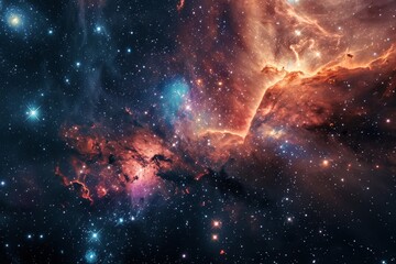 the cosmos filled with countless stars, a universe milky way photo by webb space telescope, galaxies