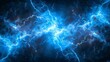 A blue and white image of a blue and white lightning bolt