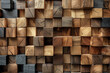 Wood collage samples overlay dimensional arranged on an elegant minimalist background.
