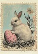 Vintage postage stamp with easter animal mammal rodent.