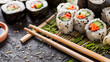 Elegant Sushi Set for Gourmet Asian Dining