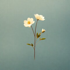 Canvas Print - flower of the white camomile