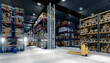 Comprehensive Warehouse Hall - 3D Visualization