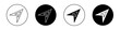 Navigation icon set. compass tool arrow vector symbol. gps north directional arrow sign in black filled and outlined style.