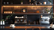 Artisanal Elegance: Minimalist Coffee Bar