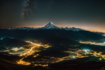 Poster - beautiful night view of the city