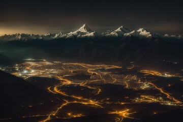 Poster - beautiful night view of the city