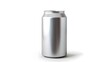 Empty aluminum beverage drink soda can isolated on white background. Generative AI