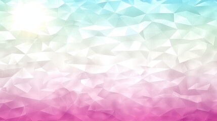 Sticker - Abstract multicolored polygonal background with gradient pastel hues