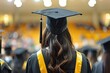 Capturing Success: University Graduates Walking in Ceremony