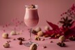 Triple chocolate whipped ice cream blended with pink, tasty snack and classic Neapolitan, introduces whipped cream, cold sweet flavor, and delicious pistachio almond cream.