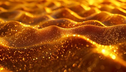 Poster - Gold Dust Swirl Elegant Motion