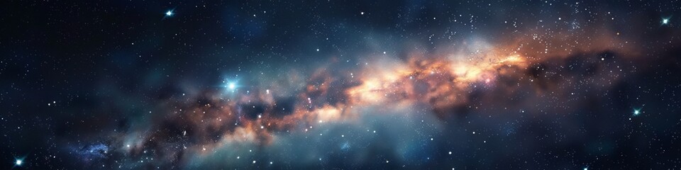 milky way in space.