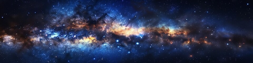 milky way in space.