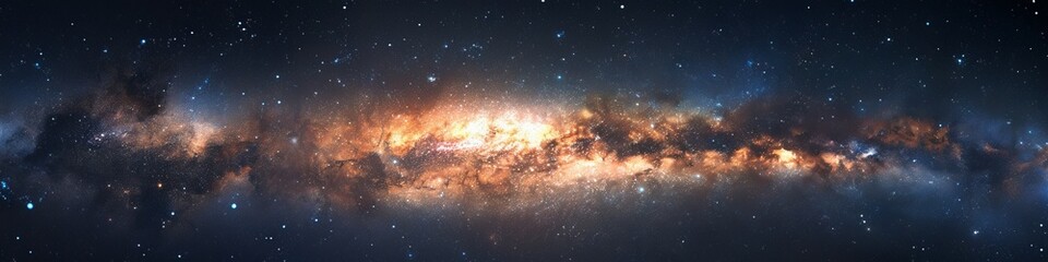 milky way in space.
