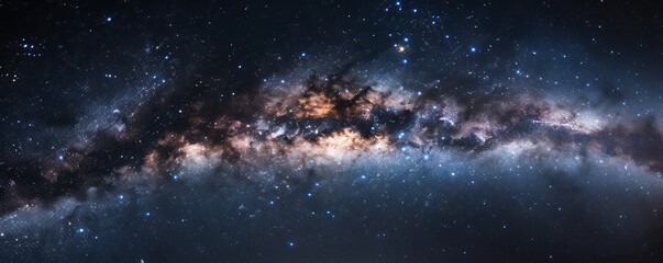 milky way in space.
