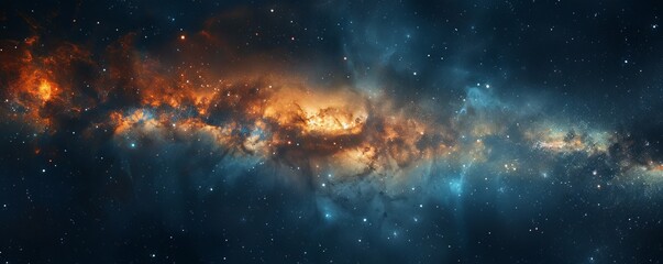 milky way in space.