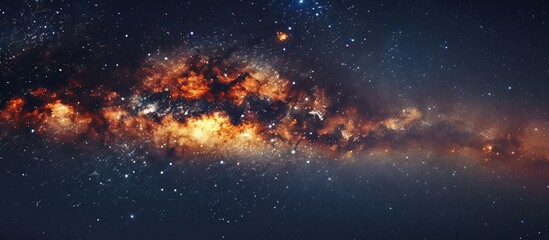milky way in space.