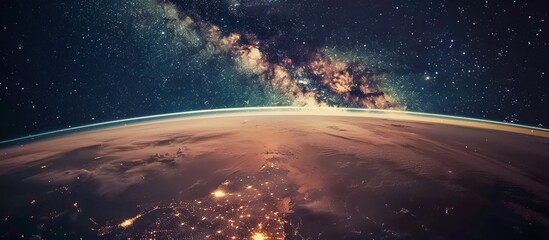 milky way in space.