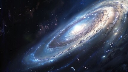 milky way in space.