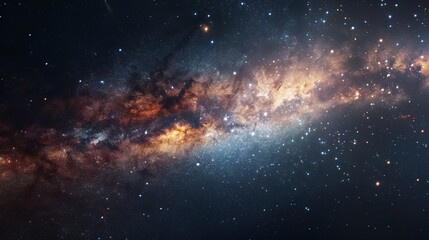 milky way in space.