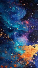 milky way in space.