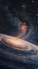 milky way in space.