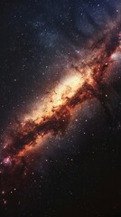 milky way in space.