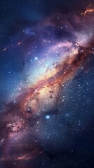milky way in space.