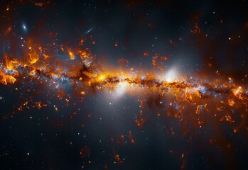 milky way in space.