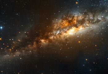milky way in space.