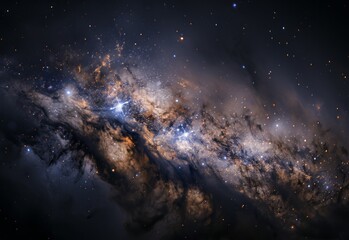 milky way in space.