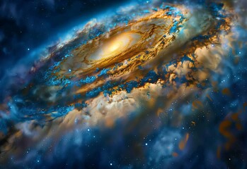 milky way in space.