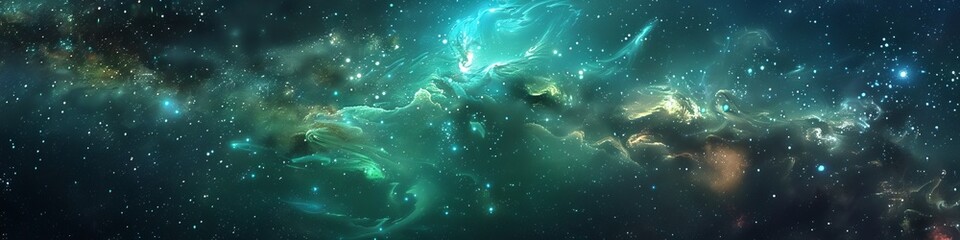 milky way in space.