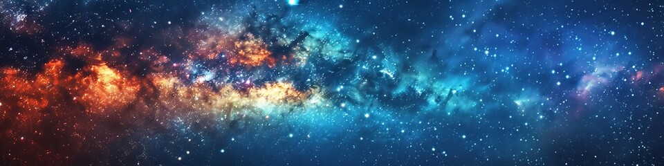 milky way in space.