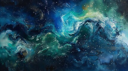 milky way in space.