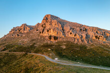 Golden Hour Over Sardinian Mountain Landscape